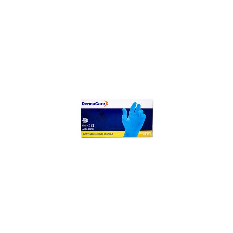 Guantes Tipo Cirujano Nitrilo Dermacare Caja 100 pzas