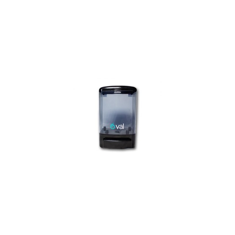 Despachador jabón Gel Oval Humo c/negro